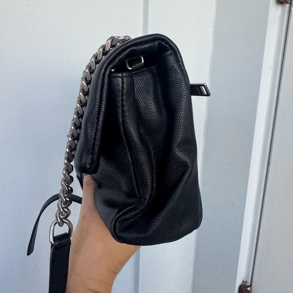 Saint Laurent YSL West Hollywood Bag – Black Pebbled Leather – Authentic - Picture 3 of 12